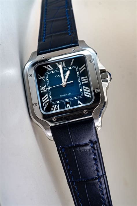 cartier santos crocodile strap